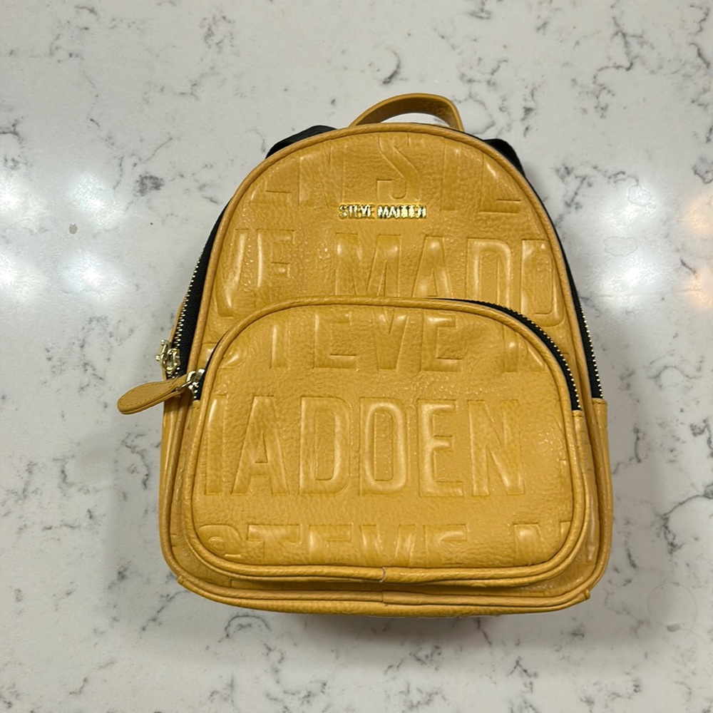 Yellow Steve Madden Small Backpack